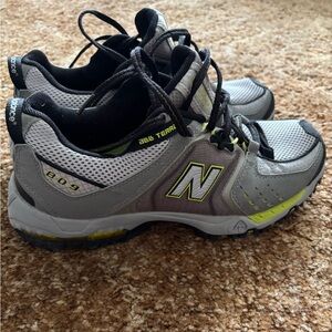 New Balance 809 All Terrain Gray and Yellow trail shoes